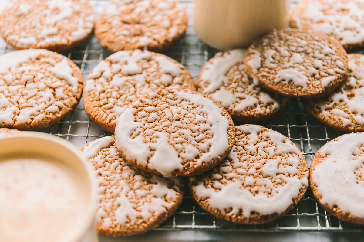 Eggnog Iced Oatmeal Cookies – Pleasure the Baker