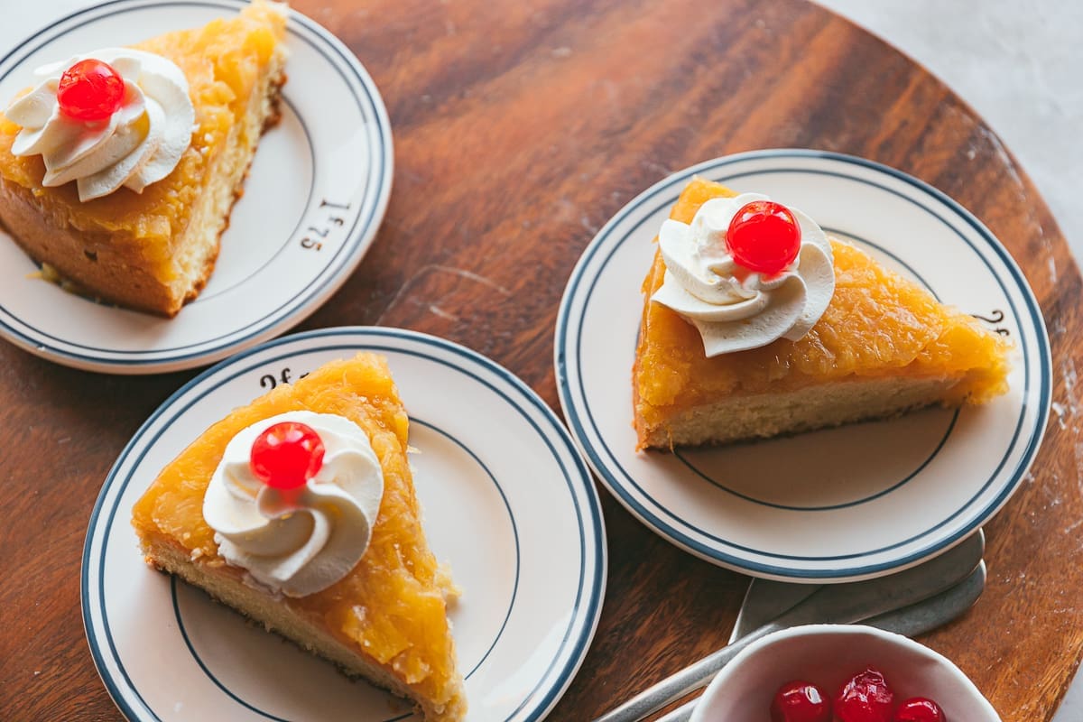 A Conventional Pineapple Upside Down Cake with a Secret Ingredient